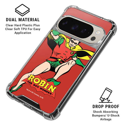 DC Comics Robin Classic Art Pixel 9/9 Pro Clear Case